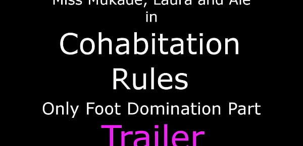  Cohabitation Rules Only Foot Domination - 2 Girls Humiliate 1 Guy